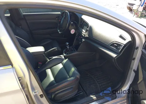 2018 Hyundai Elantra Sport from USA, damaged, VIN KMHD04LB9JU474878